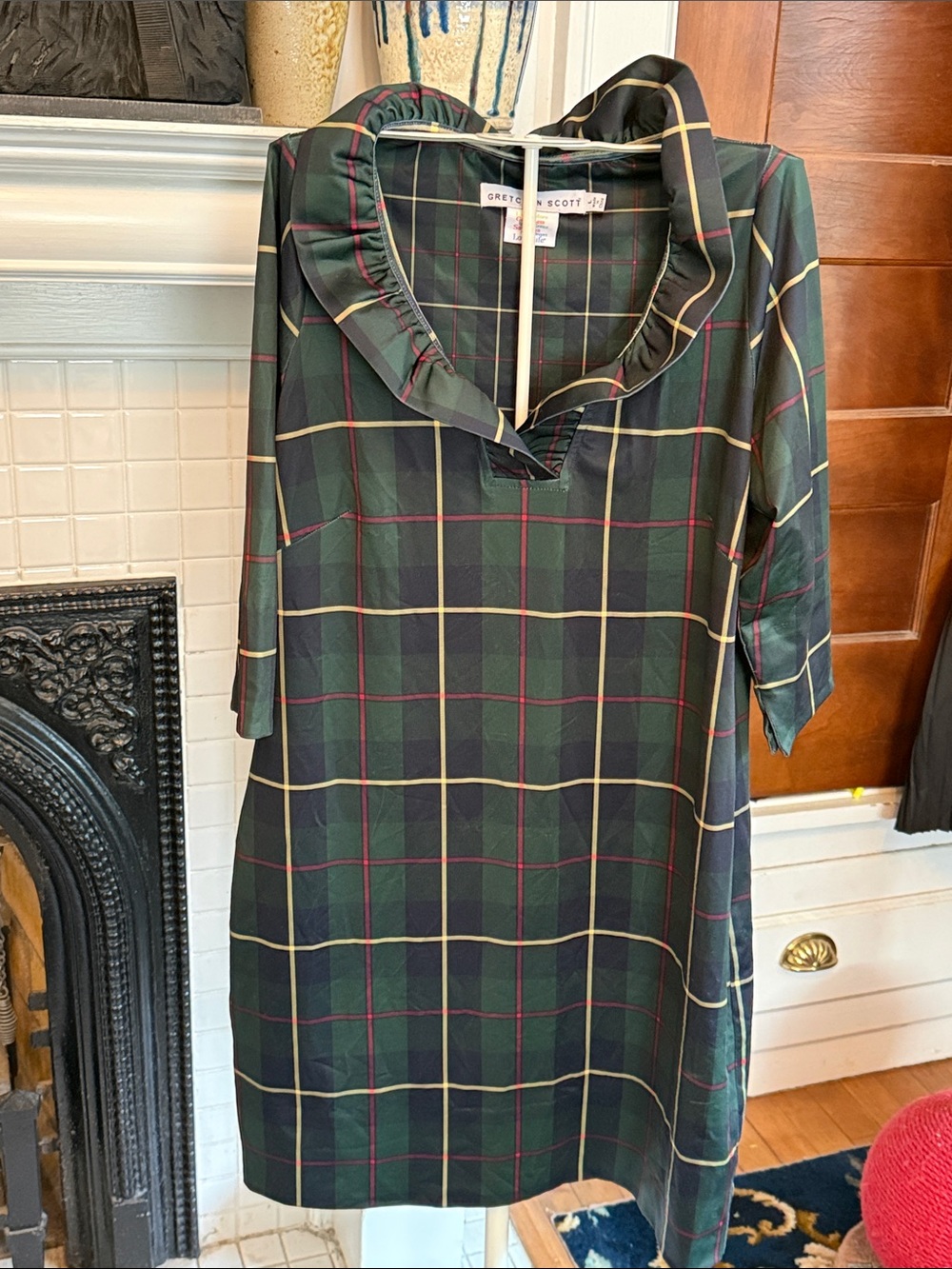 Gretchen Scott Designs Ruffle Neck Dress in plainly Cooper-worn twice.retail 219 - Picture 4 of 8